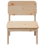 vidaXL Chaise de jardin 60x52 5x72 cm bois de pin massif