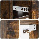 vidaXL Cabinet de chevet mural 2 Pièces Chêne fumé 49 x 34 5 x 20 cm
