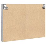 vidaXL Armoire à vitrine sonoma gris 80x8 5x58 cm bois d'ingénierie