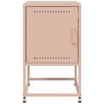 vidaXL Tables de chevet 2 Pièces rose 36x39x60 5 cm acier