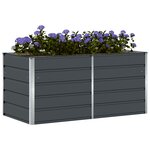 vidaXL Jardinière Anthracite 160 x 80 x 75 cm Acier