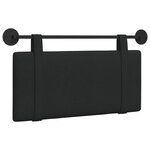 vidaXL Tête de lit suspendue Noir Tissu