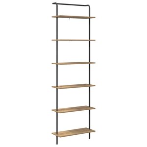 vidaXL Étagère chêne artisanal 60 x 24 x 203 cm Bois d'ingénierie