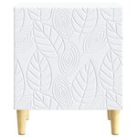 vidaXL Table de chevet 2 pièces Blanc 43 x 34 5 x 50 cm