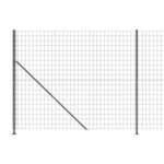 vidaXL Clôture en treillis métallique avec bride anthracite 2x25 m