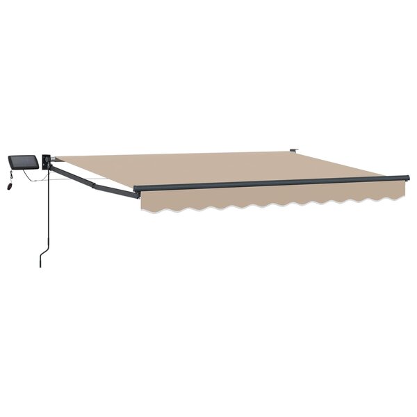vidaXL Store rétractable manuel avec LEDs 3 5 x 2 m