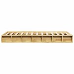 vidaXL Cadre de lit sans matelas 100x200 cm bois massif de chêne
