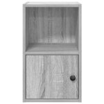 vidaXL Bibliothèque sonoma gris 31x24x52 cm bois d'ingénierie