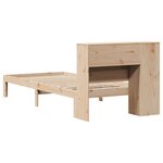 vidaXL Lit bibliothèque sans matelas 90x190 cm bois de pin massif