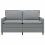 vidaXL Canapé Gris clair 156 x 81 x 87 5 cm Tissu