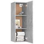 vidaXL Meuble TV Gris béton 30 5x30x90 cm Bois d’ingénierie