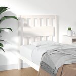vidaXL Tête de lit blanc 80 5x4x100 cm bois massif de pin