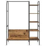 vidaXL Porte-vêtements Marron 120 x 44 x 160 cm Bois d'ingénierie