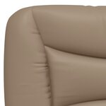 vidaXL Cadre de lit sans matelas Hvar cappuccino 140x190 cm similicuir