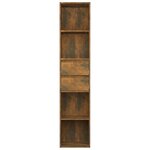 vidaXL Bibliothèque Chêne fumé 36x30x171 cm Bois d'ingénierie