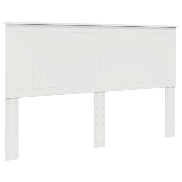 vidaXL Tête de lit Blanc Brillant 160 cm Bois d'ingénierie