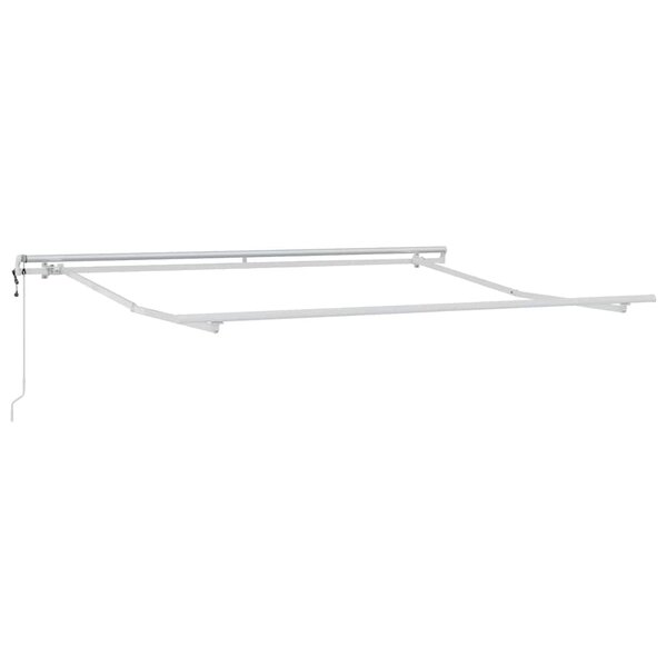 Auvent Manuel Blanc 3 5 x 2 5 m Métal