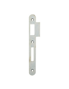 THIRARD - Gâche pour serrure à encastrée zinguée à bouts ronds  avec traine 12mm  hauteur 170mm -  THIRARD