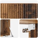 vidaXL Meuble TV mural 59 5 x 41 x 30 cm Bois ancien Bois d'ingénierie