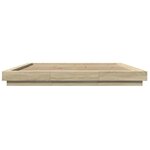 vidaXL Cadre de lit sans matelas chêne sonoma 180x200 cm