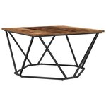 vidaXL Table basse Bois ancien 80 x 80 x 45 cm