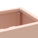 vidaXL Porte-parapluie rose 28x12x41 cm Acier
