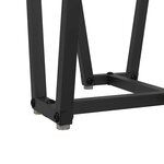 vidaXL Ensemble de tables d'appoint 2 Pièces Chêne noir 50 x 50 x 50.5 cm