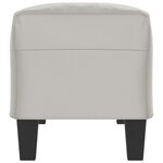 Banc banquette 100 x 35 x 41 cm tissu microfibre gris clair 02_0010544