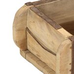 vidaXL Plateau 4 Pièces Marron 57 x 15 x 9 cm Bois Recyclé Solide