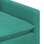 vidaXL Canapé Turquoise 126 x 81 x 87 5 cm Velours