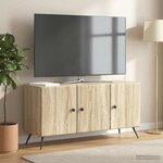 vidaXL Meuble TV Chêne Sonoma 99 x 34 5 x 50 cm Bois d'ingénierie