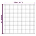 vidaXL Couverture lestée Crème clair 220x235 cm 11 kg Tissu