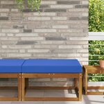 vidaXL Coussin de canapé d'extérieur Turquoise 80 x 80 x 8 cm