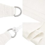 vidaXL Voile d'ombrage 160 g/m² Blanc 2 5x5 m PEHD