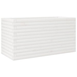vidaXL Jardinière blanc 90x40x45 5 cm bois de pin massif