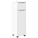 vidaXL Ensemble de mobilier de salle de bain avec tiroir 4 Pièces Blanc