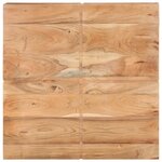 vidaXL Table basse 80x80x28 cm Bois d'acacia massif