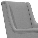 vidaXL Fauteuil Gris clair Tissu