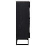 vidaXL Haut Armoire Noir 55 x 30 x 95 cm