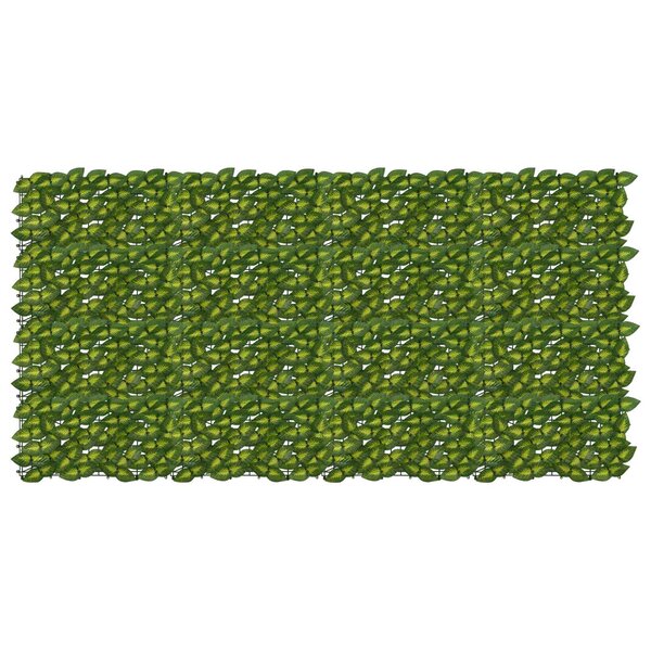 vidaXL Écran de balcon avec feuilles Vert et jaune 200 x 100 cm