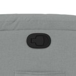 vidaXL Fauteuil inclinable Gris clair Tissu
