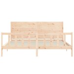 vidaXL Cadre de lit sans matelas 200x200 cm bois massif de pin