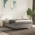 vidaXL Cadre de lit sans matelas gris clair 140x200 cm velours