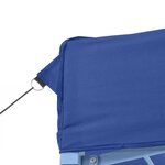 vidaXL Tente de réception pliable professionnelle 3x4 m Acier Bleu