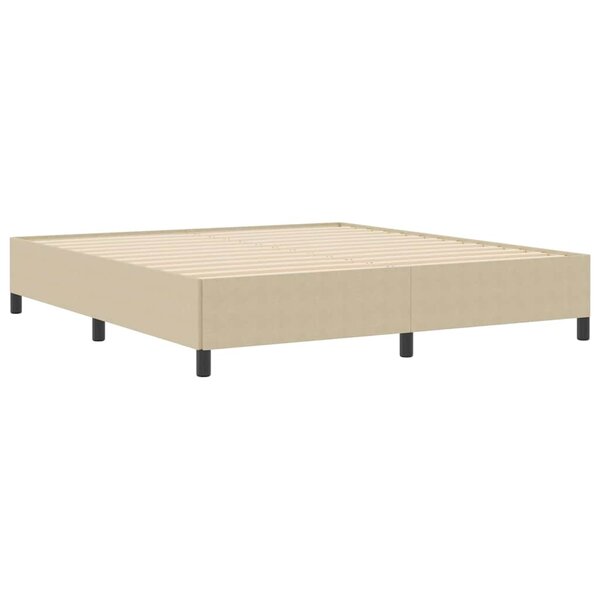 vidaXL Cadre de lit Vert gris 180 x 200 cm Tissu en velours côtelé
