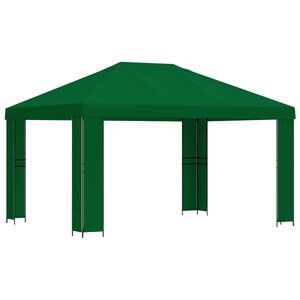 vidaXL Pavillon 4 × 3 m Vert Polyester et Acier 190 gsm