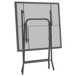 vidaXL Mobilier à dîner de jardin 3 Pièces Maille Métal Anthracite