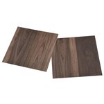vidaXL Dalles de plancher autoadhésives 20Pièces PVC 1 86 m² marron foncé