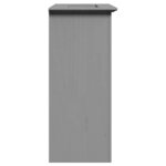 vidaXL Armoire de lavabo de salle de bain BODO gris 70x35x80 cm