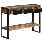 vidaXL Table console 110x30x76 cm Bois massif de récupération